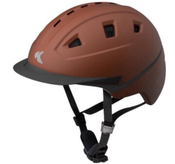 Paardrijhelm Basco L KED cap Brown matt hoofdomtrek 55-60cm 4036638090362