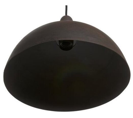 Leitmotiv LM1308 hanglamp rustic dome iron black 8714302606700