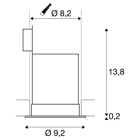 SLV 161291 Contone LED inbouwspot dimbaar 3000K-2000K 4024163149587