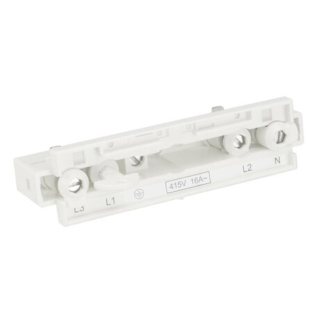 SLV 1001517 doorverbinder met voedingsmogelijkheid 3-fase wit 4024163200011