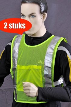Safeways EN1150 HiViz Veiligheidshesje - Reflectie - 2 stuks 8717438545059