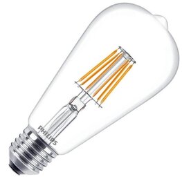 Philips Classic LEDbulb filament E27 helder 7,5W 2700K 8718696523803